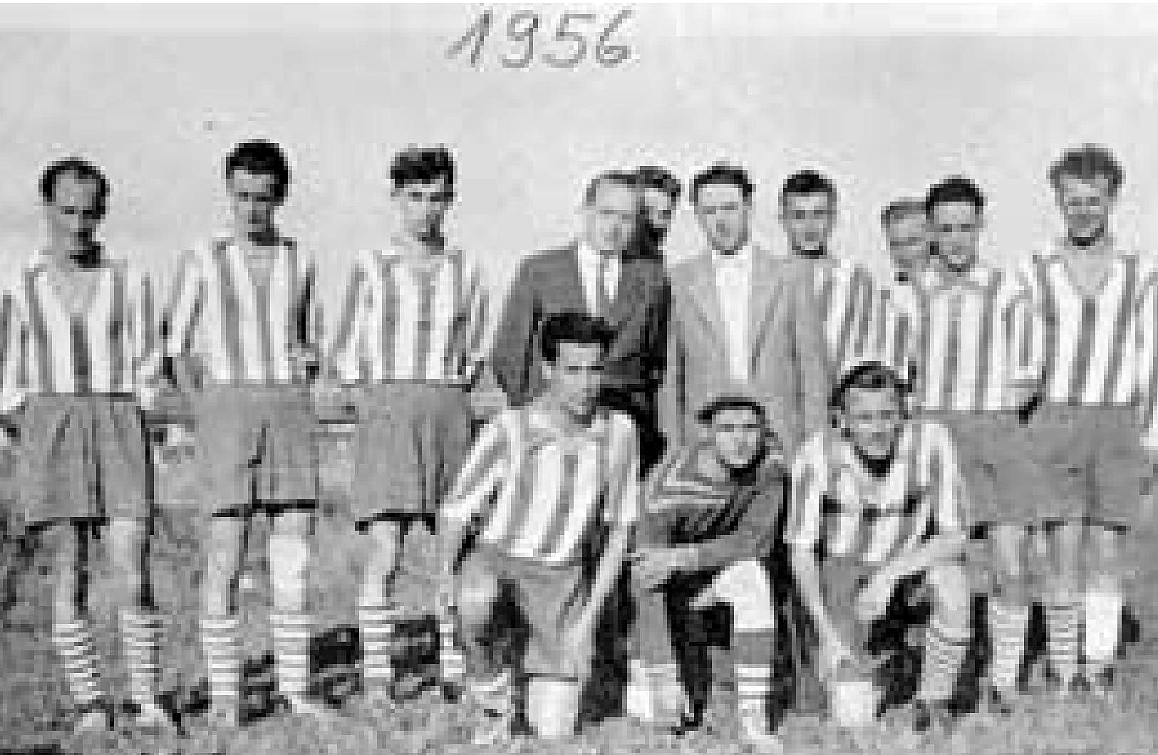 Meistermannschaft des FC 07 Furtwangen 1956